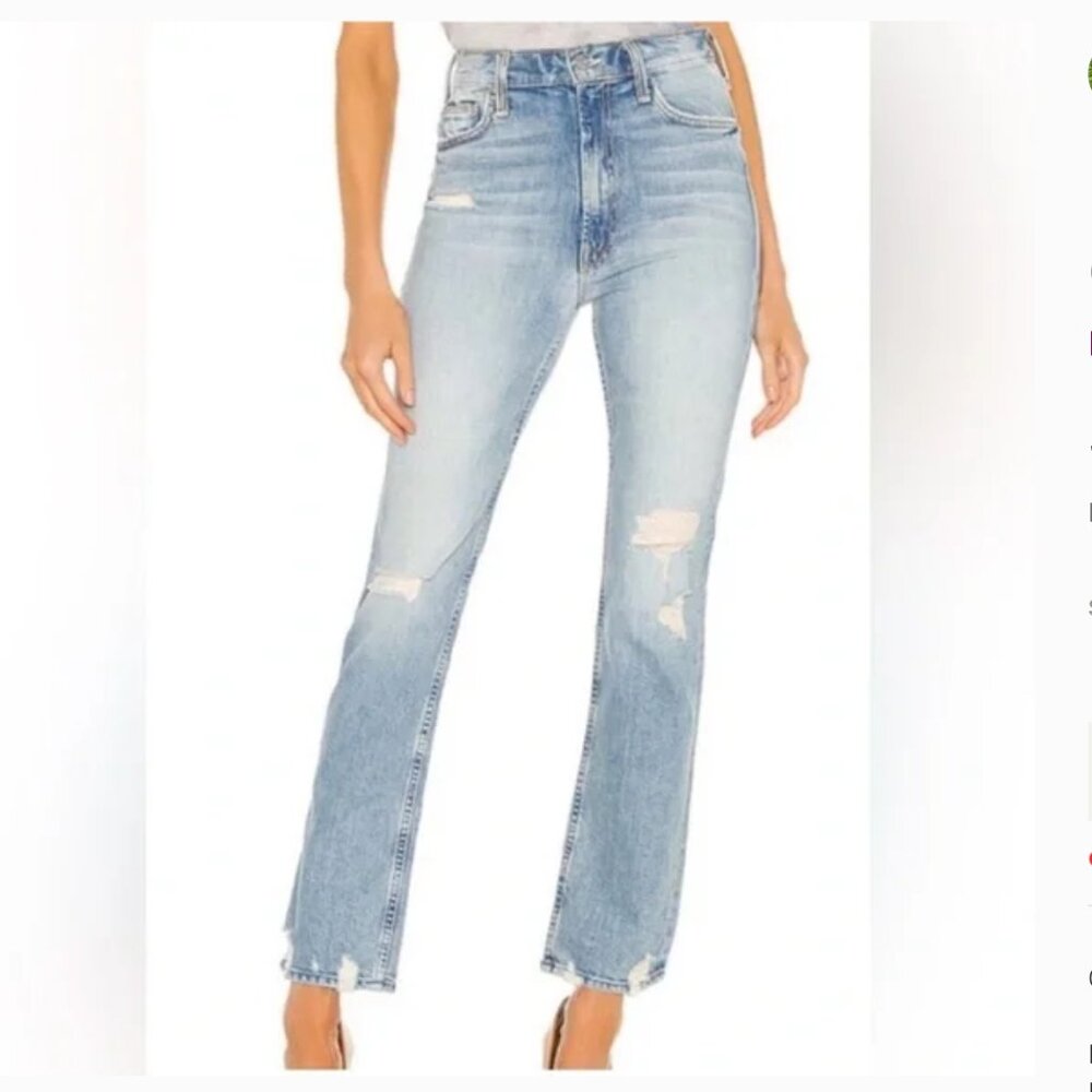 MOTHER High Waisted Rider Skimp Jean in The Confession Wash